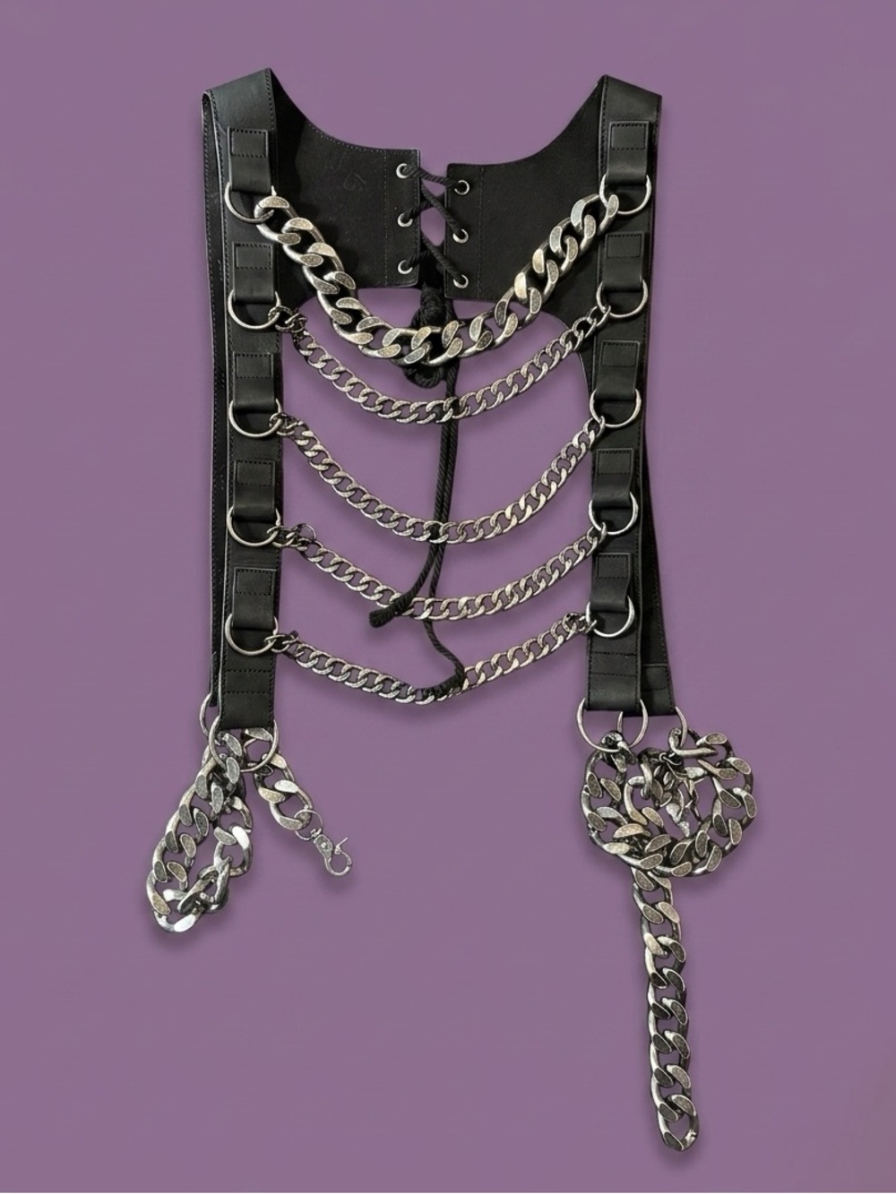 Darker Wavs x Dolls Kill - WARP CHAIN HARNESS